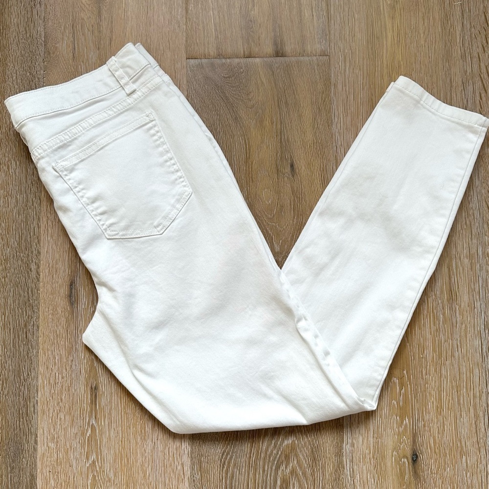 Needle & Cloth White Mid Rise Stretchy Skinny Ankle Cigarette Jeans - Size 8 - Picture 4 of 12